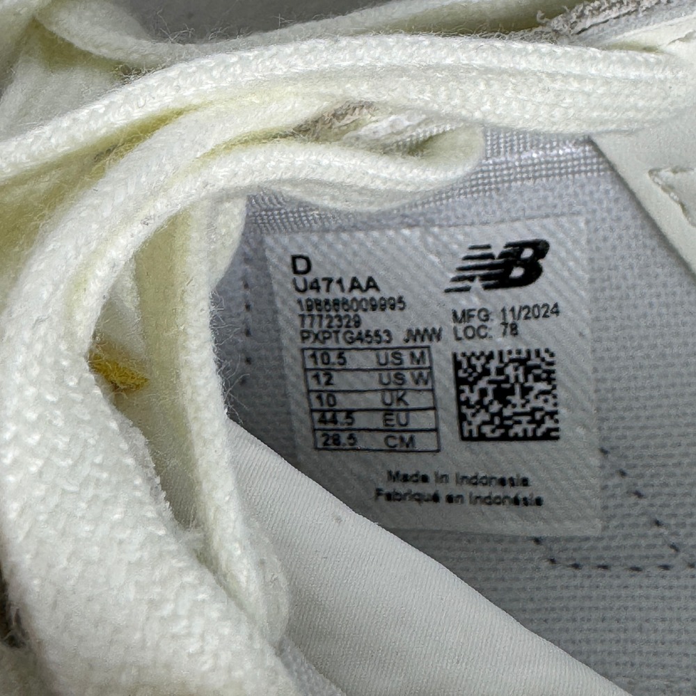New Balance 471 Sneakers Cream Grey Purple Gum Sole U471AA Men 10.5 Women 12 NEW - Picture 5 of 15